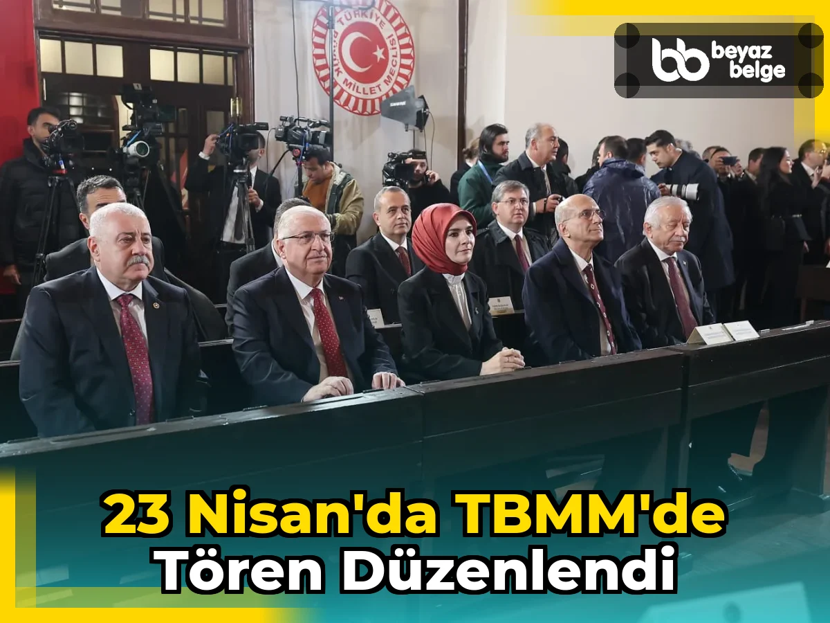 23 Nisan'da TBMM'de tören düzenlendi