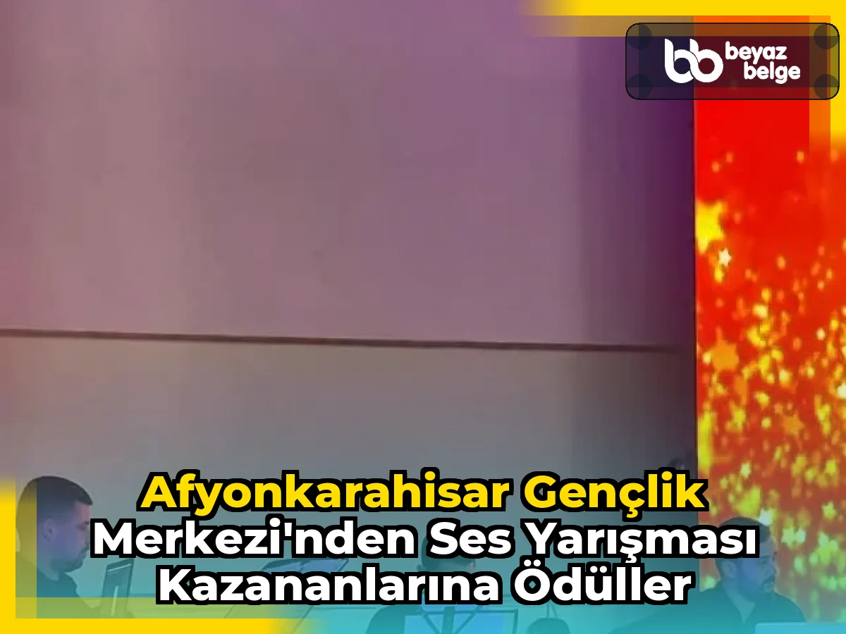 Afyonkarahisar Gençlik Merkezi'nden Ses Yarışması Kazananlarına Ödüller