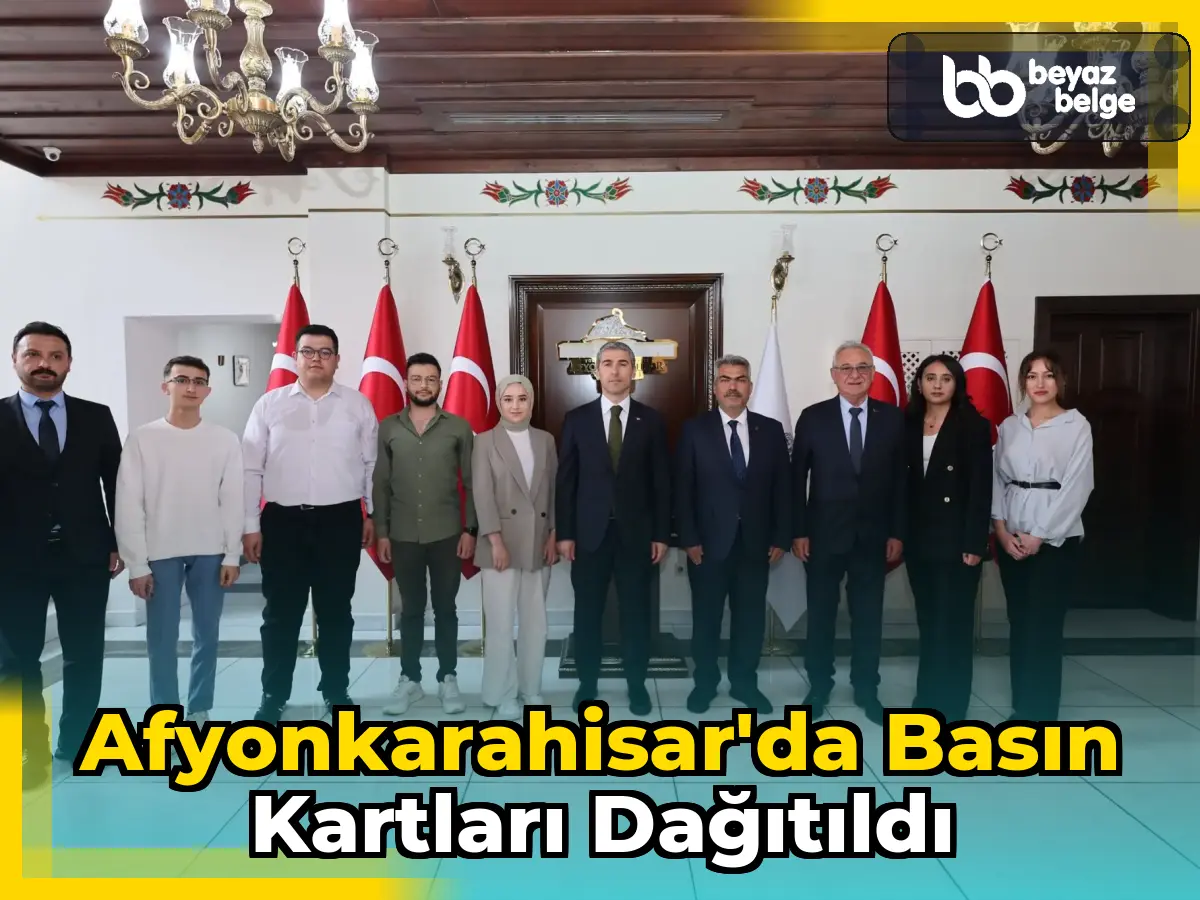 Afyonkarahisar'da Basın Kartları Dağıtıldı