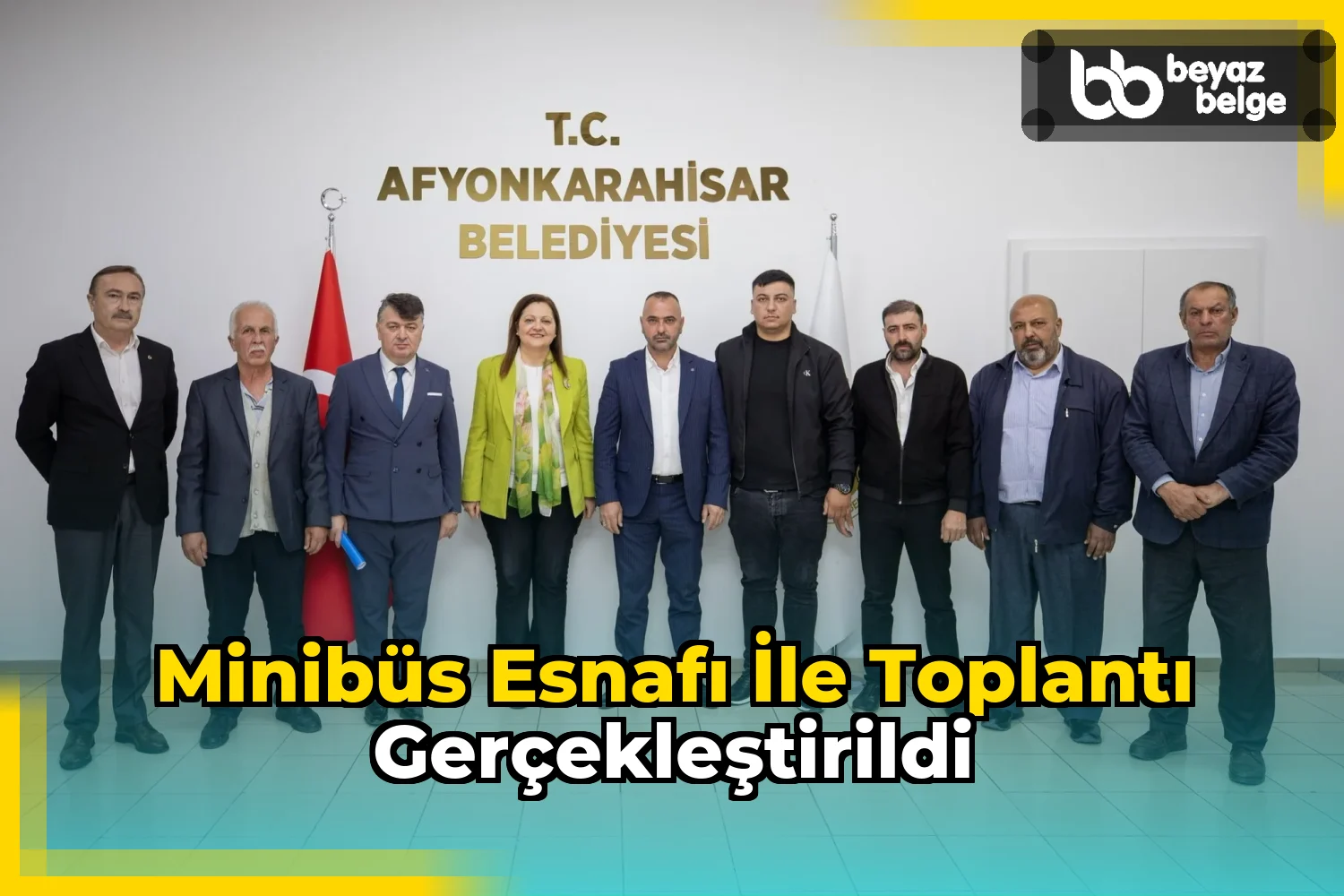 Minibüs esnafı ile toplantı gerçekleştirildi