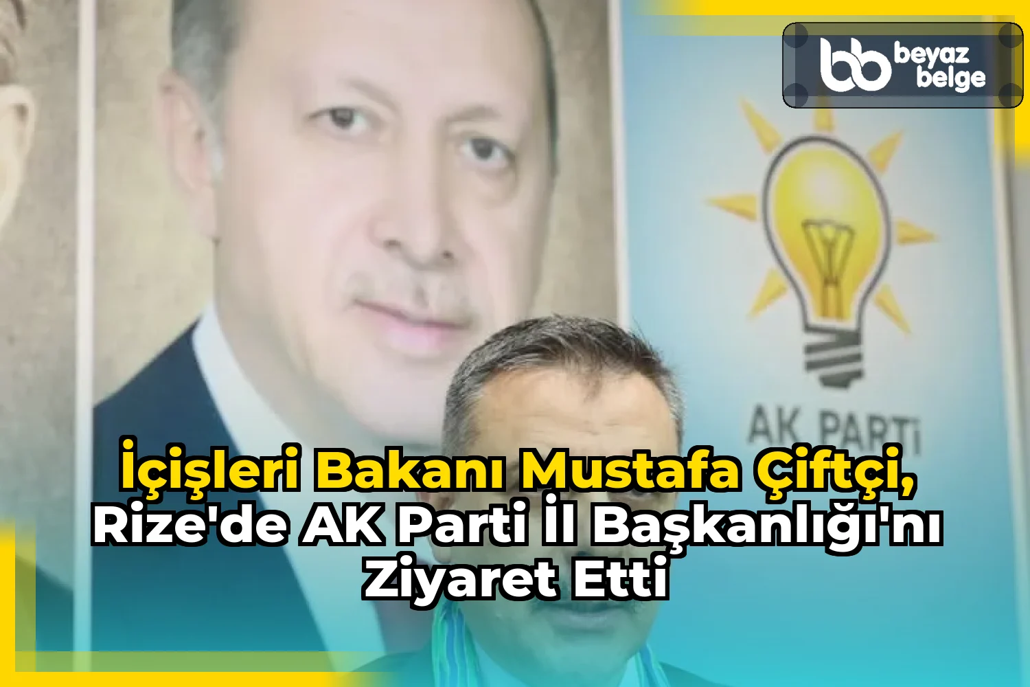 İçişleri Bakanı Mustafa Çiftçi, Rize'de AK Parti İl Başkanlığı'nı Ziyaret Etti