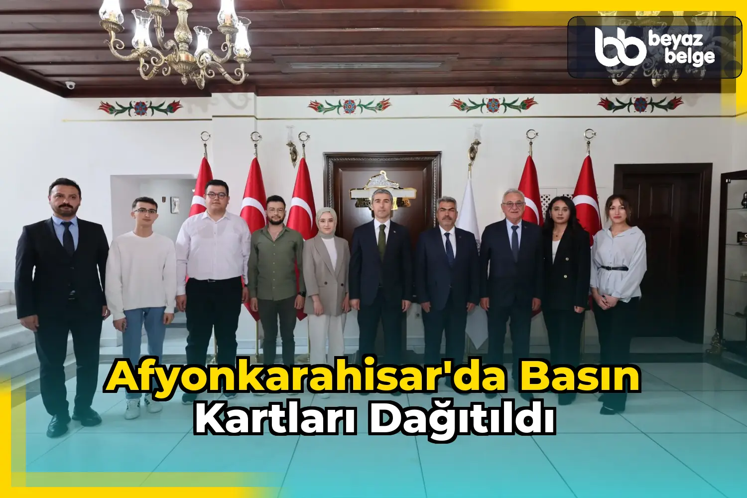 Afyonkarahisar'da Basın Kartları Dağıtıldı