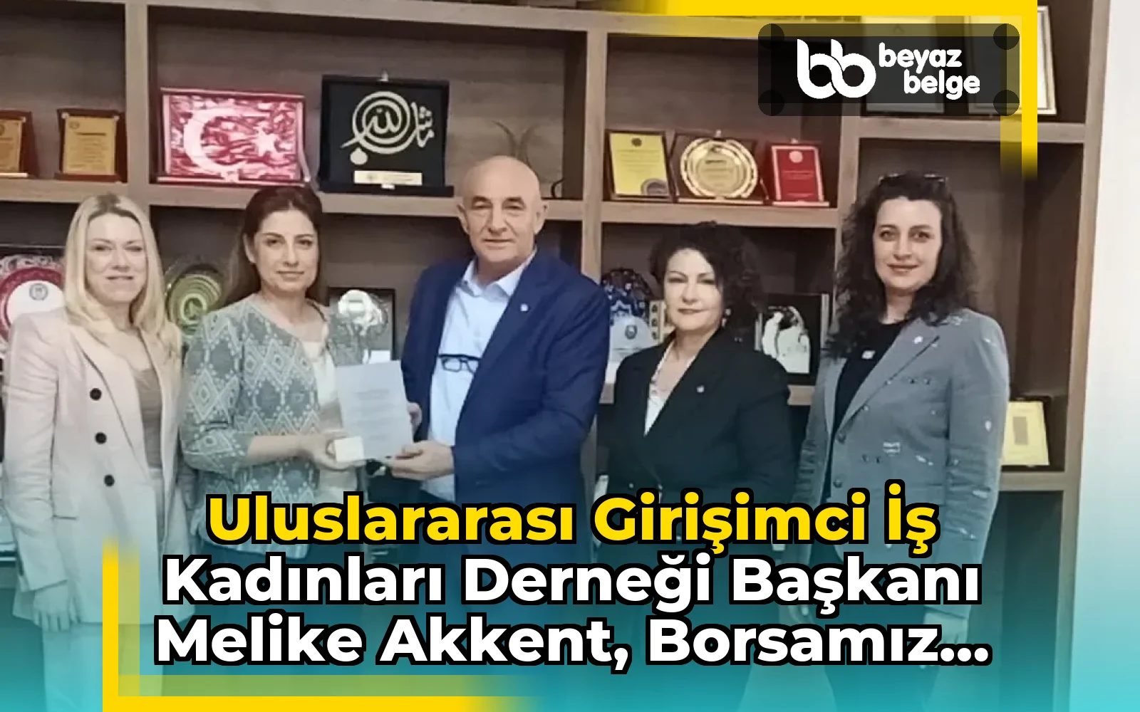 Uluslararası Girişimci İş Kadınları Derneği Başkanı Melike Akkent, Borsamız Yönetim Kurulu Başkanı Mehmet Mühsürler'e Teşekkür Ziyaretinde Bulundu