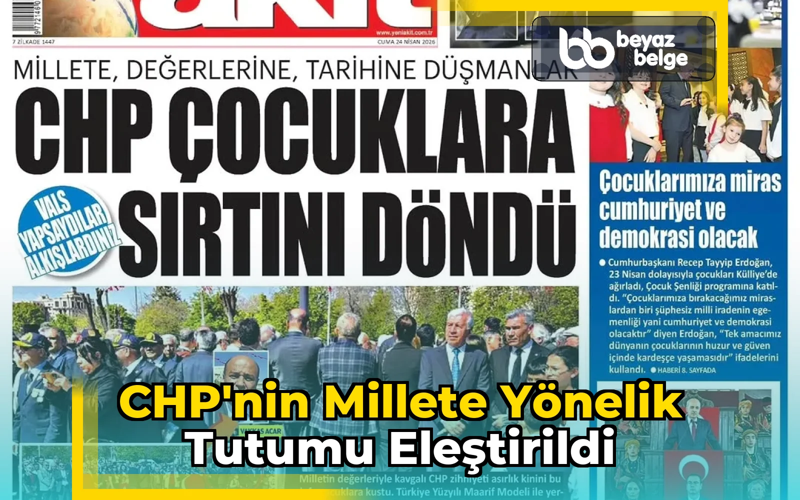 CHP'nin Millete Yönelik Tutumu Eleştirildi