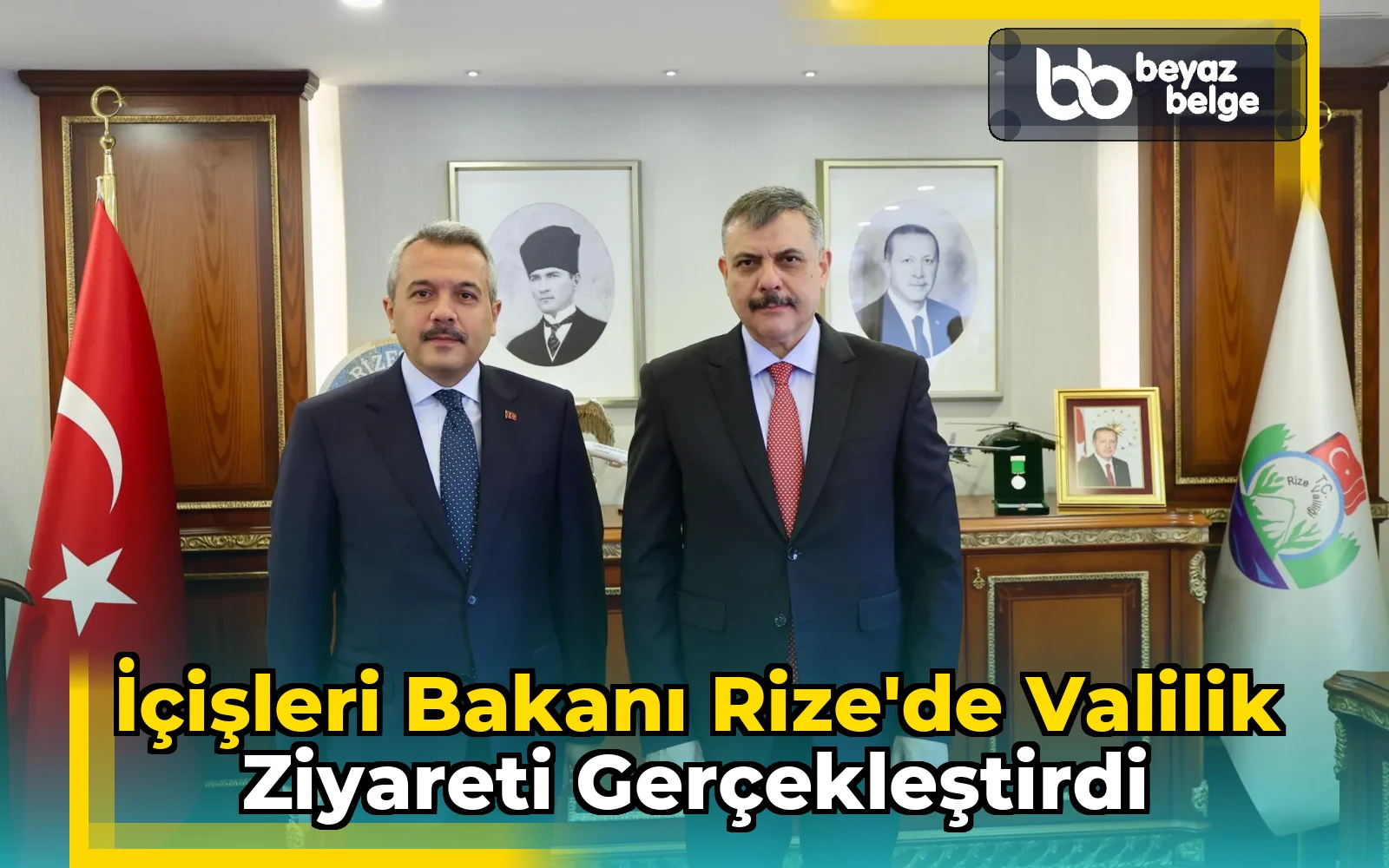 İçişleri Bakanı Rize'de Valilik Ziyareti Gerçekleştirdi