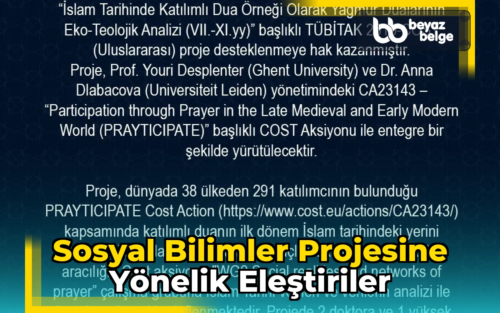 Sosyal Bilimler Projesine Yönelik Eleştiriler