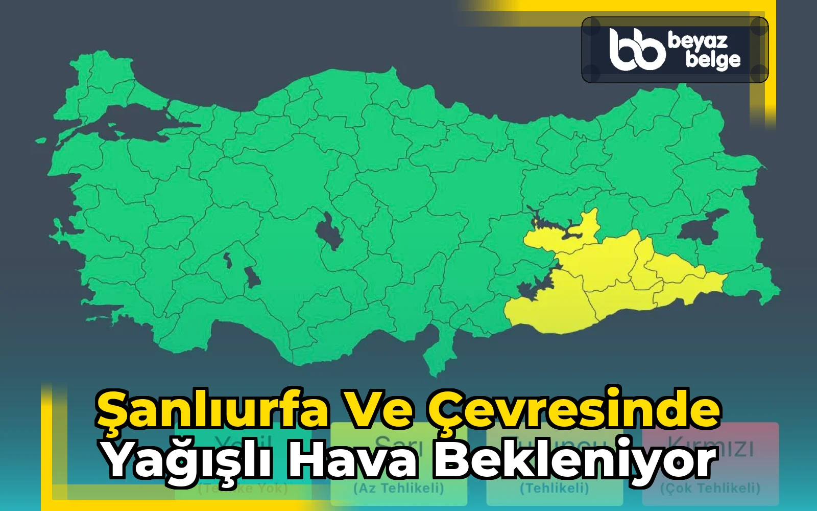Şanlıurfa ve çevresinde yağışlı hava bekleniyor