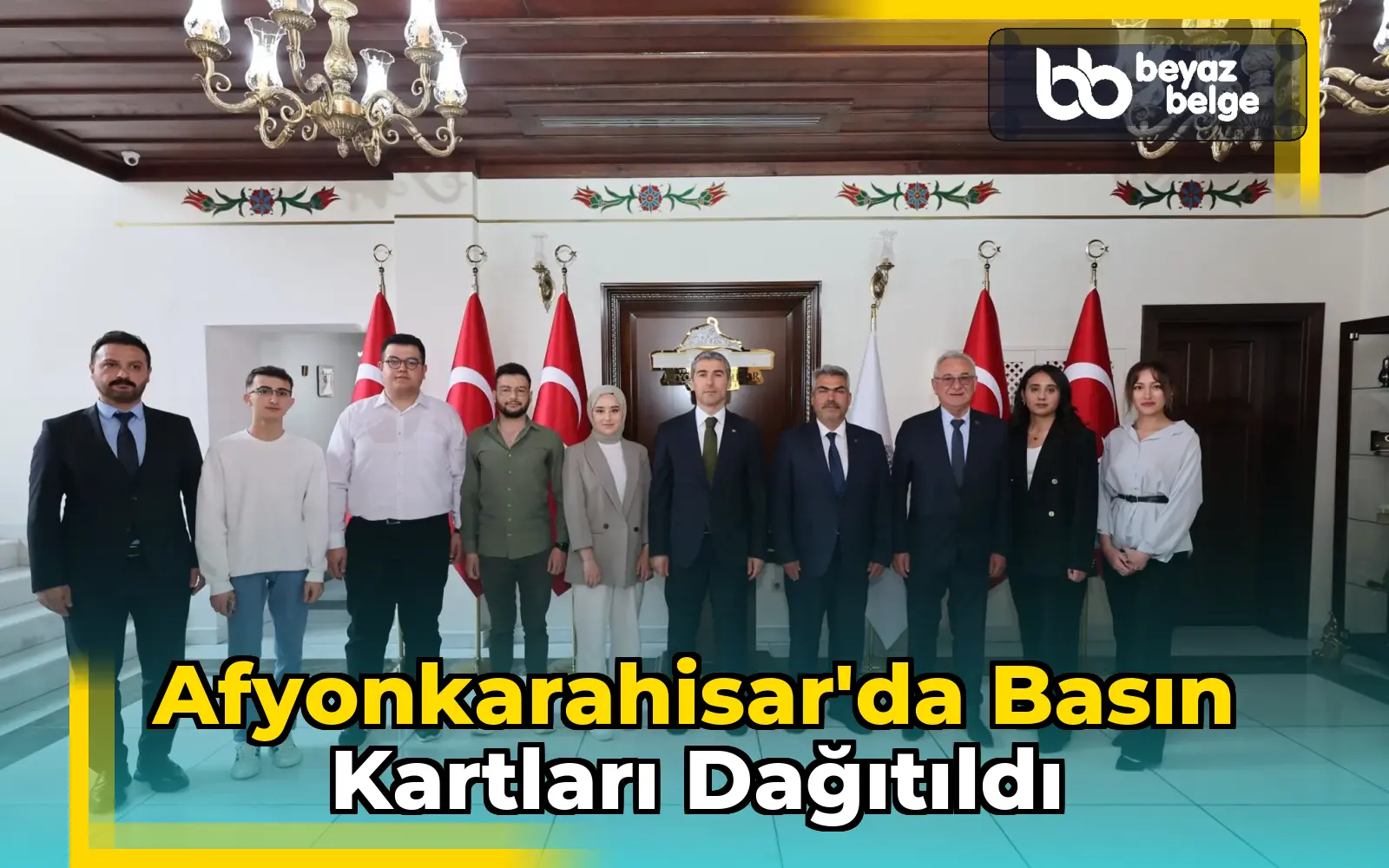 Afyonkarahisar'da Basın Kartları Dağıtıldı