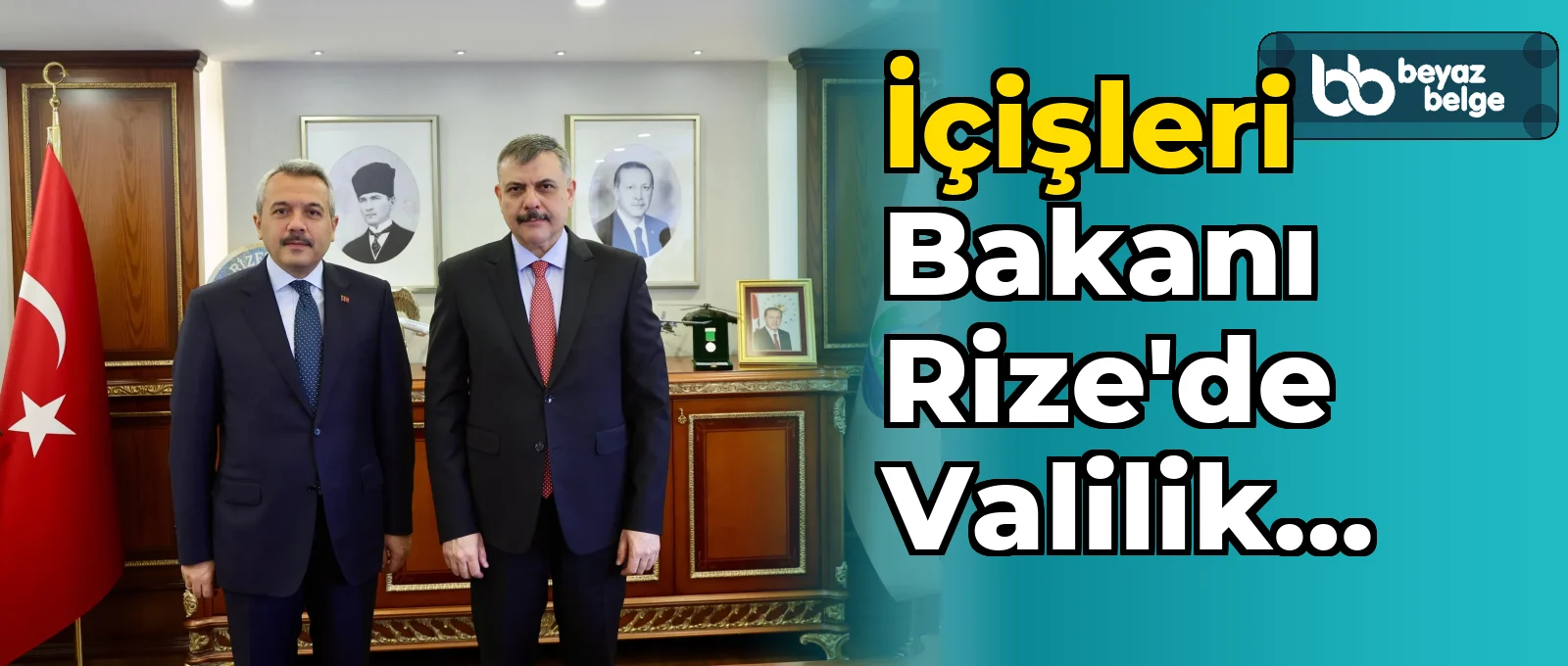 İçişleri Bakanı Rize'de Valilik Ziyareti Gerçekleştirdi