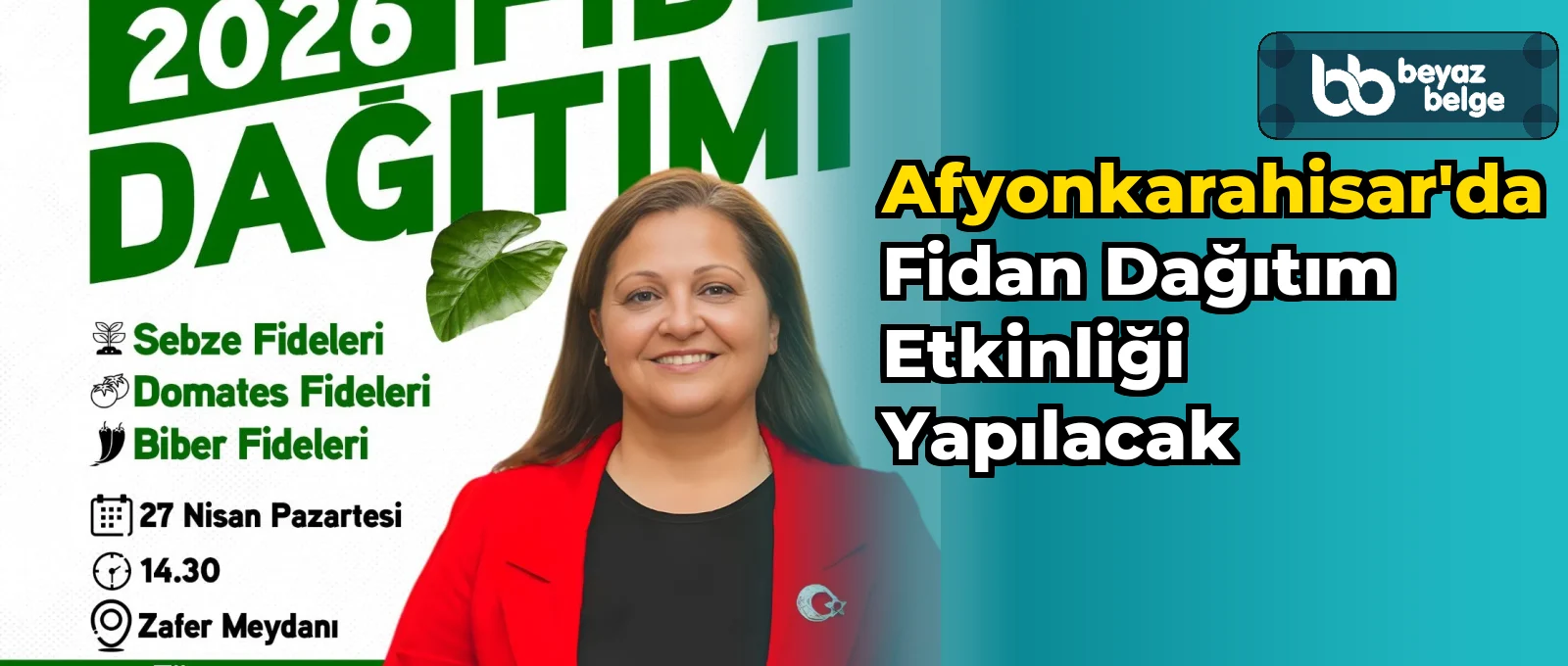 Afyonkarahisar'da Fidan Dağıtım Etkinliği Yapılacak