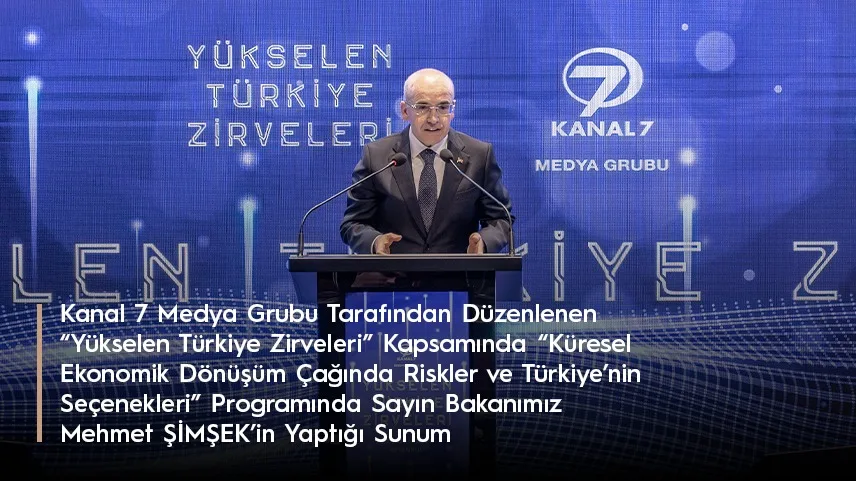 Mehmet Şimşek'in konuşması Kanal 7'de yayımlandı