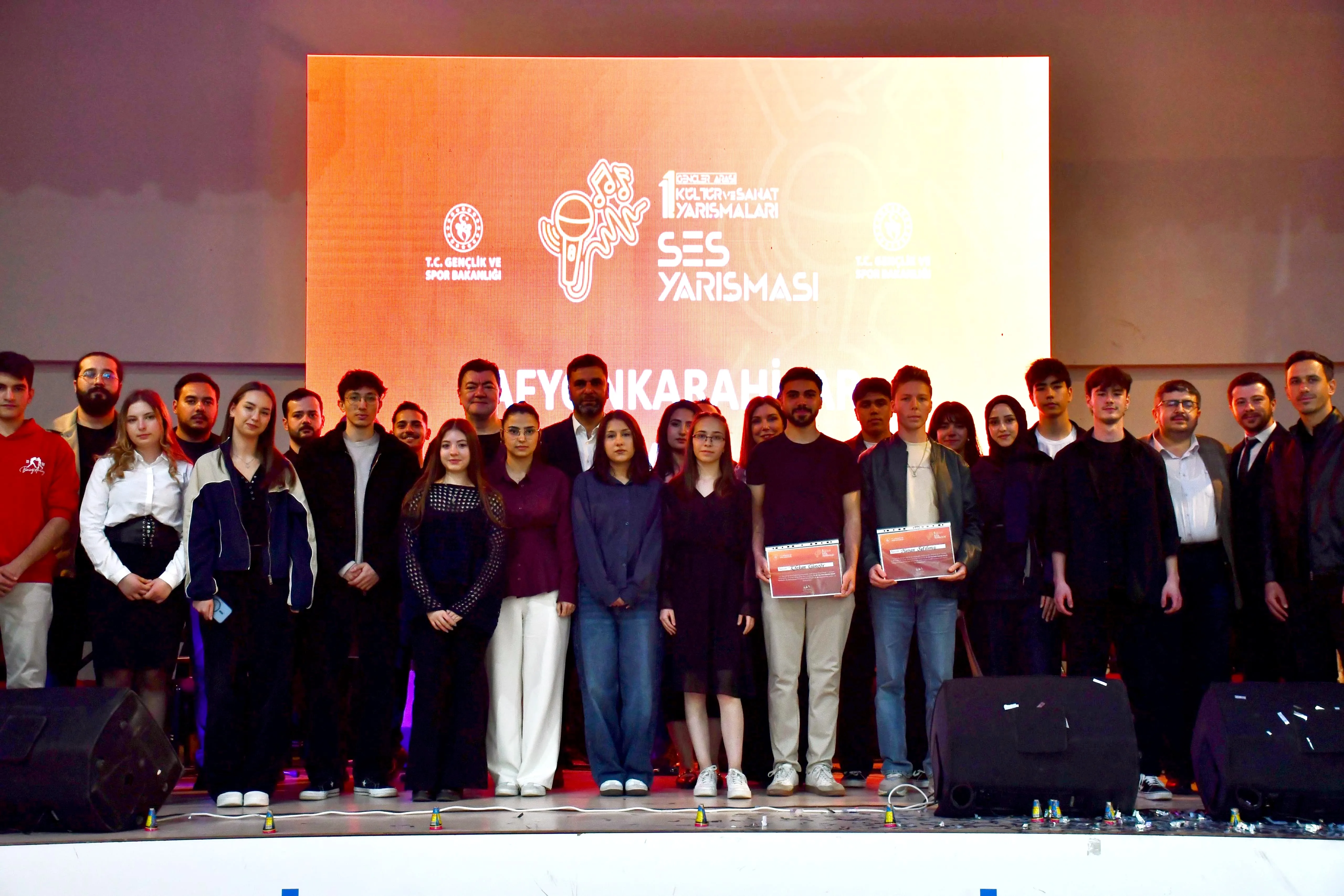 Afyonkarahisar’da Ses Yarışmasının Kazananları Belli Oldu