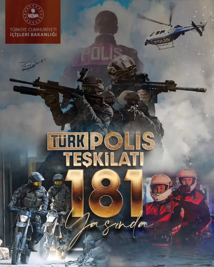 Türk Polis Teşkilatımızın 181. Kuruluş Yıl Dönümü Kutlu Olsun ????????