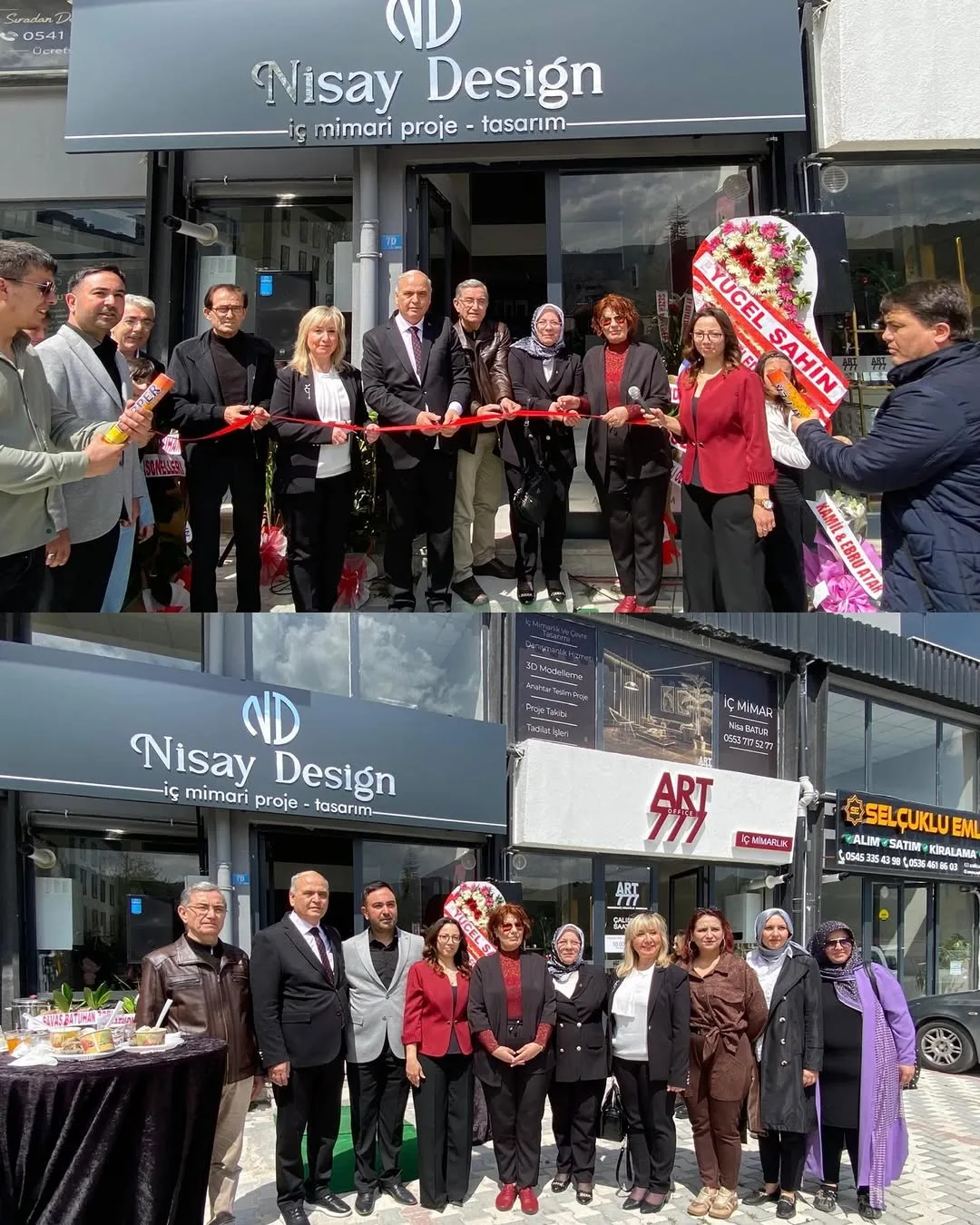 MHP Afyonkarahisar İl Başkanlığı, İç Mimar Gülistan Sarı'nın Nisay Design Proje Tasarım Ofisi Açılışına Katıldı