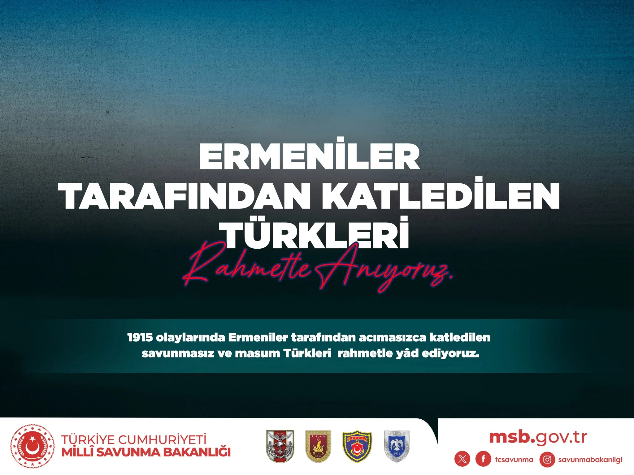 1915 olaylarında Türklerin anılması