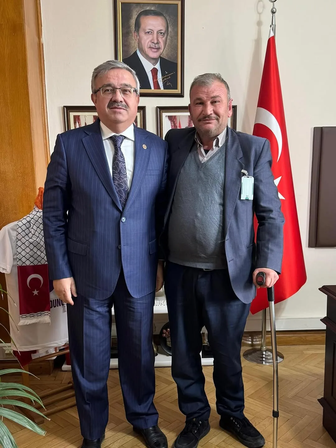 Ak Parti Milletvekili İbrahim Yurdunuseven, Ergül Öztaş'ı TBMM'de Ağırladı
