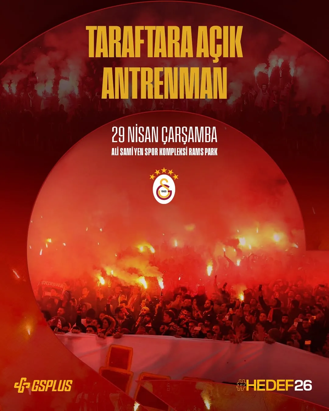 Galatasaray Taraftarı Çarşamba Günü RAMS Park'ta Buluşuyor!