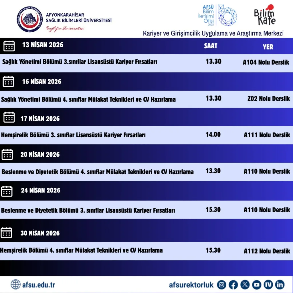 AFSÜ'den Mülakat Teknikleri ve CV Hazırlama Eğitimleri