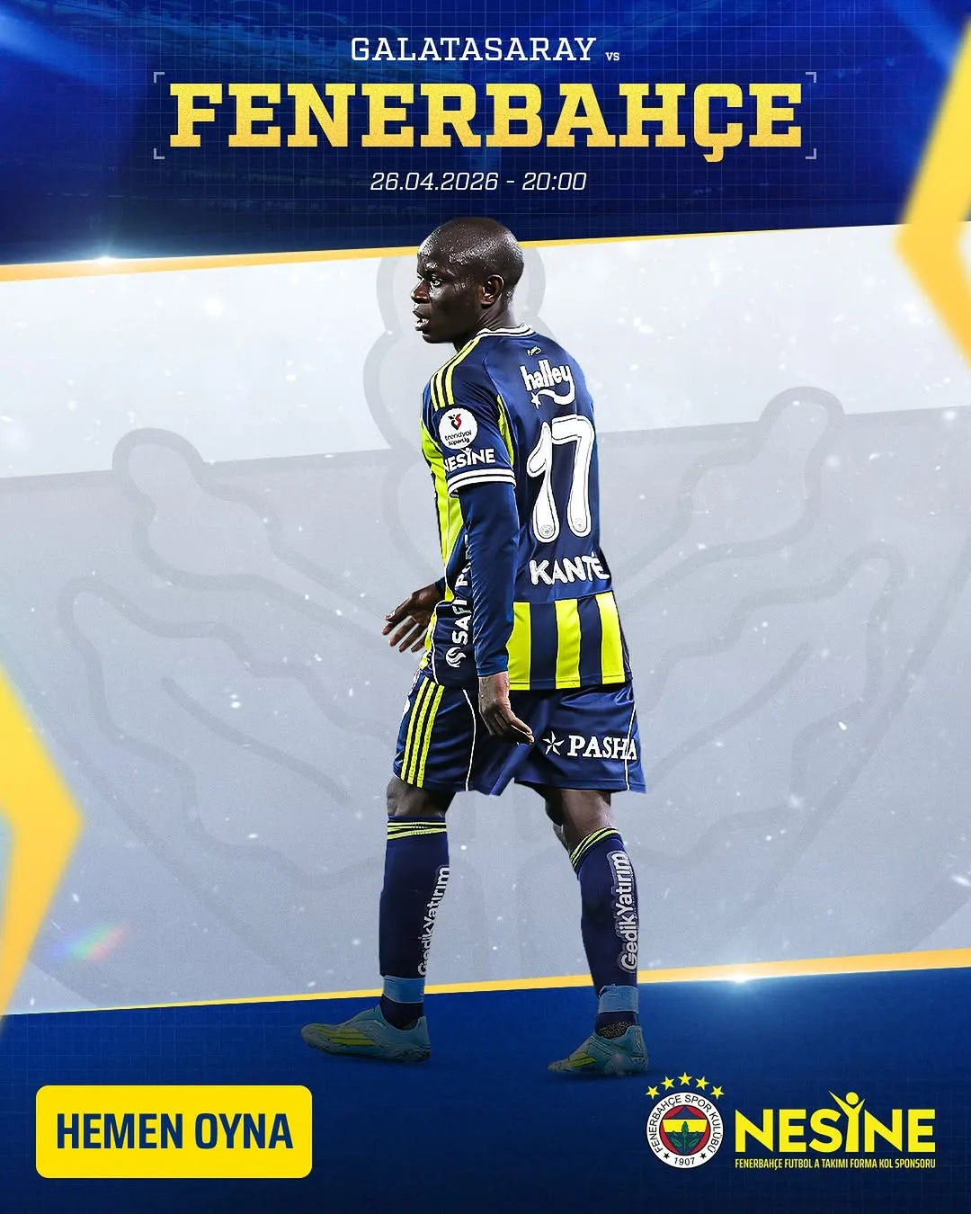 Fenerbahçe, Galatasaray Derbisine Hazır: Nesine'de Heyecan Zirvede!