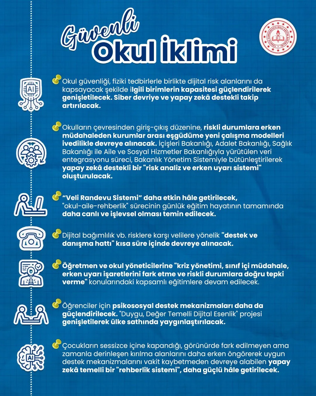 Güvenli okul iklimi için paydaşlara çağrı